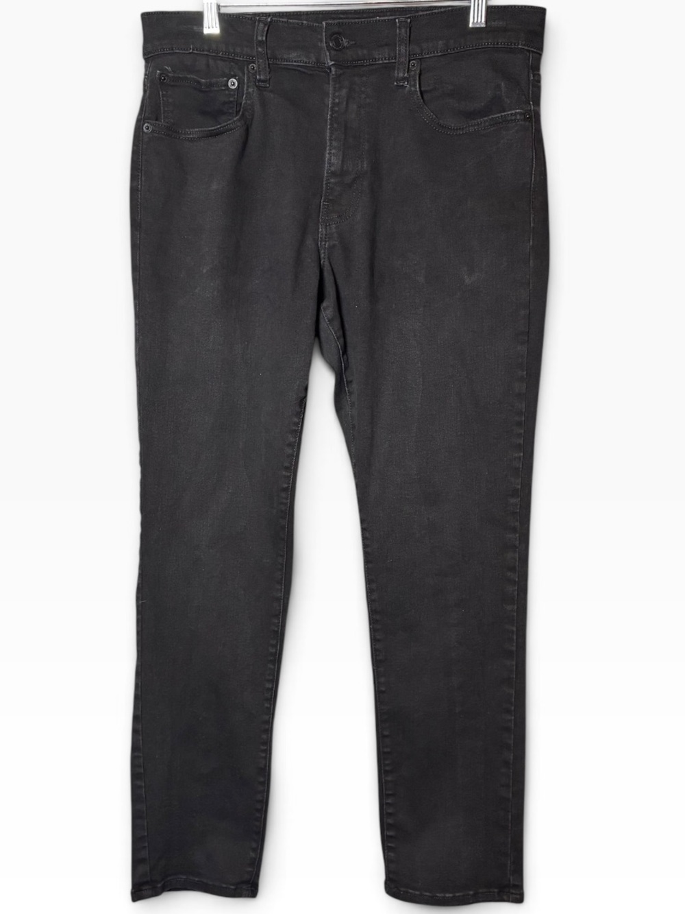 Lucky Brand 412 Athletic Slim Black Wash Stretch Denim Jeans Size 32 x 30